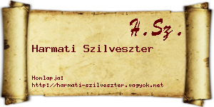 Harmati Szilveszter névjegykártya
